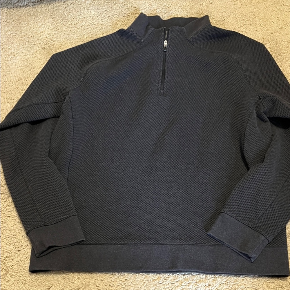 Men's Black Zip-Up Sweater
